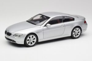 BMW 645Ci E63 Sidabrinis Kyosho 1:18 80430153285 Metalas