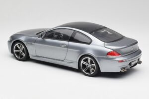 BMW M6 E63 Silver Pilkas Kyosho 1:18 08703GR Metalas - nuotrauka 7 iš 8