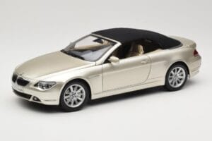 BMW 6 Series E64 Cabriolet Mineral Silver Metallic Kyosho 1:18 80430153437 Metalas - nuotrauka 3 iš 9