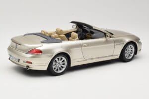 BMW 6 Series E64 Cabriolet Mineral Silver Metallic Kyosho 1:18 80430153437 Metalas - nuotrauka 4 iš 9