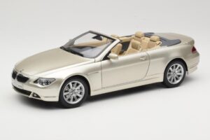 BMW 6 Series E64 Cabriolet Mineral Silver Metallic Kyosho 1:18 80430153437 Metalas