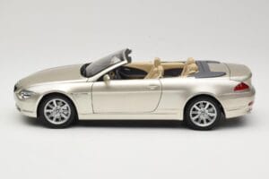 BMW 6 Series E64 Cabriolet Mineral Silver Metallic Kyosho 1:18 80430153437 Metalas - nuotrauka 5 iš 9