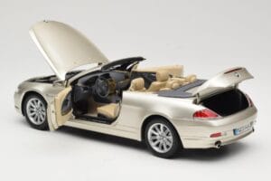 BMW 6 Series E64 Cabriolet Mineral Silver Metallic Kyosho 1:18 80430153437 Metalas - nuotrauka 6 iš 9