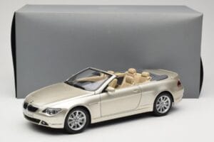 BMW 6 Series E64 Cabriolet Mineral Silver Metallic Kyosho 1:18 80430153437 Metalas - nuotrauka 9 iš 9