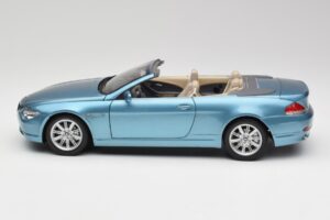 BMW 6 E64 Kabrioletas Šviesiai Mėlynas Kyosho 1:18 80430153440 Metalas - nuotrauka 4 iš 8