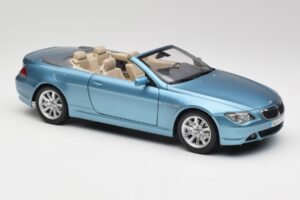BMW 6 E64 Kabrioletas Šviesiai Mėlynas Kyosho 1:18 80430153440 Metalas - nuotrauka 6 iš 8