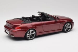 BMW M6 E64 Kabrioletas Raudonas Kyosho 1:18 80430417423 Metalas - nuotrauka 3 iš 8