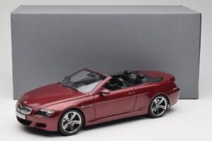 BMW M6 E64 Kabrioletas Raudonas Kyosho 1:18 80430417423 Metalas - nuotrauka 8 iš 8