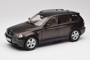 BMW X3 E83 3.0d Tamsiai Rudas Metalinis Kyosho 1:18 80430300736 Metalas