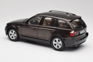 BMW X3 E83 3.0d Tamsiai Rudas Metalinis Kyosho 1:18 80430300736 Metalas - nuotrauka 7 iš 8