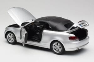 BMW 135i E88 Kabrioletas Titan Sidabrinis Kyosho 1:18 80430427021 Metalas - nuotrauka 5 iš 8