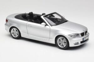 BMW 135i E88 Kabrioletas Titan Sidabrinis Kyosho 1:18 80430427021 Metalas - nuotrauka 6 iš 8