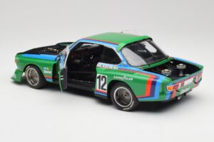 BMW 3.5 CSL E9 Gruppe 5 #12 H. Quester / G. Nilsson Zeltweg Winner 1976 Minichamps 1:18 180762012 Metalas - nuotrauka 5 iš 8