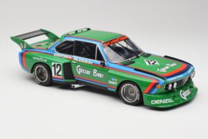 BMW 3.5 CSL E9 Gruppe 5 #12 H. Quester / G. Nilsson Zeltweg Winner 1976 Minichamps 1:18 180762012 Metalas - nuotrauka 6 iš 8