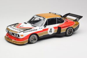 BMW 3.5 CSL E9 Gruppe 5 #4 J. Fitzpatrick / T. Walkinshaw Silverstone Winner 1976 Minichamps 1:18 180762004 Metalas