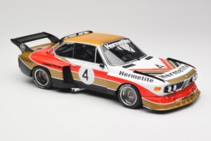 BMW 3.5 CSL E9 Gruppe 5 #4 J. Fitzpatrick / T. Walkinshaw Silverstone Winner 1976 Minichamps 1:18 180762004 Metalas - nuotrauka 6 iš 8