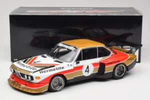 BMW 3.5 CSL E9 Gruppe 5 #4 J. Fitzpatrick / T. Walkinshaw Silverstone Winner 1976 Minichamps 1:18 180762004 Metalas - nuotrauka 8 iš 8