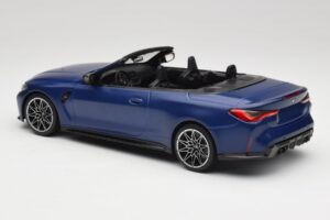 BMW M4 G82 Kabrioletas Frozen Portimao Blue Minichamps 1:18 155021030 Metalas - nuotrauka 5 iš 6