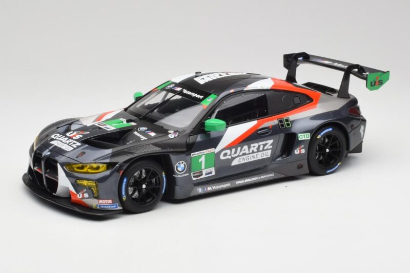 BMW M4 G82 GT3 GTD Paul Miller Racing #1 B. Sellers / M. Snow 12 Hours of Sebring IMSA 2022 Minichamps 1:18 155222001 Metalas