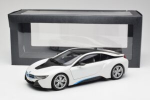 BMW i8 Crystal Baltas Paragon 1:18 80432336841 Metalas - nuotrauka 8 iš 8