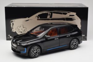 BMW iX Sapphire Black Minichamps 1:18 110023101 Metalas - nuotrauka 8 iš 8