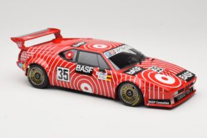 BMW M1 BASF GS Sport #35 H-J. Stuck / H. Heyer 6 Hours of Silverstone 1981 Minichamps 1:18 155812935 Metalas - nuotrauka 4 iš 6