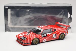 BMW M1 BASF GS Sport #35 H-J. Stuck / H. Heyer 6 Hours of Silverstone 1981 Minichamps 1:18 155812935 Metalas - nuotrauka 6 iš 6