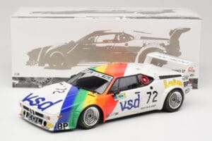BMW M1 #72 BMW France Zol Auto B. Rousselot / J. Servanin 24 Hours of Le Mans 1981 Minichamps 1:18 180812972 Metalas - nuotrauka 2 iš 8