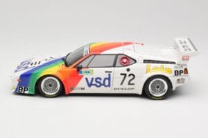 BMW M1 #72 BMW France Zol Auto B. Rousselot / J. Servanin 24 Hours of Le Mans 1981 Minichamps 1:18 180812972 Metalas - nuotrauka 4 iš 8