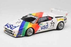 BMW M1 #72 BMW France Zol Auto B. Rousselot / J. Servanin 24 Hours of Le Mans 1981 Minichamps 1:18 180812972 Metalas