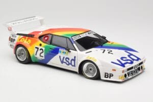 BMW M1 #72 BMW France Zol Auto B. Rousselot / J. Servanin 24 Hours of Le Mans 1981 Minichamps 1:18 180812972 Metalas - nuotrauka 6 iš 8