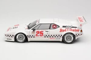BMW M1 #25 Red Lobster D. Cowart / K. Miller LA Times GP Riverside 1981 Minichamps 1:18 180812925 Metalas - nuotrauka 4 iš 8