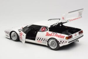 BMW M1 #25 Red Lobster D. Cowart / K. Miller LA Times GP Riverside 1981 Minichamps 1:18 180812925 Metalas - nuotrauka 7 iš 8