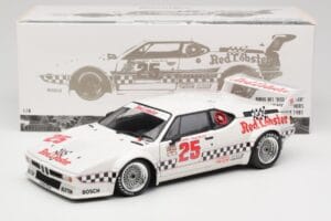 BMW M1 #25 Red Lobster D. Cowart / K. Miller LA Times GP Riverside 1981 Minichamps 1:18 180812925 Metalas - nuotrauka 8 iš 8