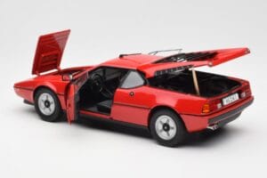 BMW M1 Raudonas Norev 1:18 183220 Metalas - nuotrauka 5 iš 8