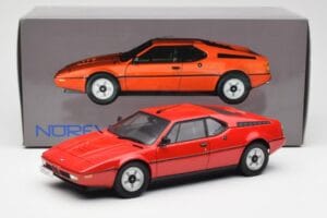 BMW M1 Raudonas Norev 1:18 183220 Metalas - nuotrauka 8 iš 8