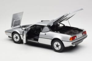 BMW M1 Sidabrinis Metalas Norev 1:18 183226 Metalas - nuotrauka 5 iš 8
