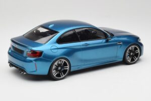 BMW M2 F87 Blue Metallic Minichamps 1:18 155026101 Metalas - nuotrauka 2 iš 6