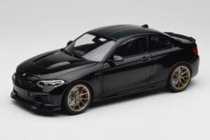 BMW M2 CS F87 Juodas Metalinis Su Auksiniais Ratais Minichamps 1:18 155021021 Metalas
