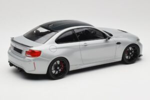 BMW M2 F87 CS Hockenheim Silver Juodi Ratlankiai Minichamps 1:18 155021024 Metalas - nuotrauka 2 iš 6
