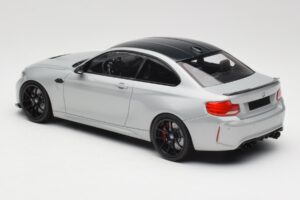 BMW M2 F87 CS Hockenheim Silver Juodi Ratlankiai Minichamps 1:18 155021024 Metalas - nuotrauka 5 iš 6