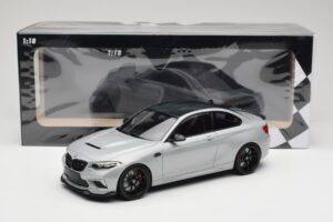 BMW M2 F87 CS Hockenheim Silver Juodi Ratlankiai Minichamps 1:18 155021024 Metalas - nuotrauka 6 iš 6