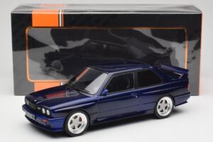 BMW M3 E30 Macau Blue IXO 1:18 18CMC122 Metalas - nuotrauka 6 iš 6