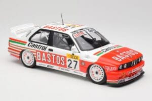 BMW M3 E30 #27 Bigazzi Team S. Soper / A. Hahne 4th Place 24 Hours of Spa 1990 Minichamps 1:18 155902027 Metalas - nuotrauka 4 iš 6