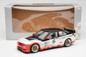 BMW M3 E36 GTR #0 B. Auberlen / M. Simo / P. Cunningham Daytona 24 Hours 1998 UT Models 1:18 39816 Metalas - nuotrauka 8 iš 8