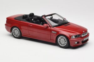 BMW M3 E46 Kabrioletas Raudonas Kyosho 1:18 08505R Metalas - nuotrauka 6 iš 8