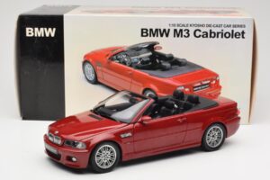 BMW M3 E46 Kabrioletas Raudonas Kyosho 1:18 08505R Metalas - nuotrauka 8 iš 8