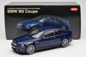 BMW M3 E46 Mėlynas Kyosho 1:18 08503BL Metalas - nuotrauka 8 iš 8