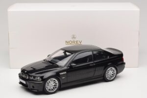 BMW M3 E46 CSL Sapphire Black Norev 1:18 183017 Metalas - nuotrauka 8 iš 8