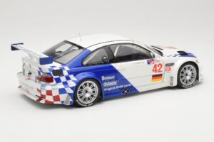 BMW M3 E46 GTR #42 J. Muller / J.J. Lehto ALMS 2001 Minichamps 1:18 80430139183 Metalas - nuotrauka 3 iš 8